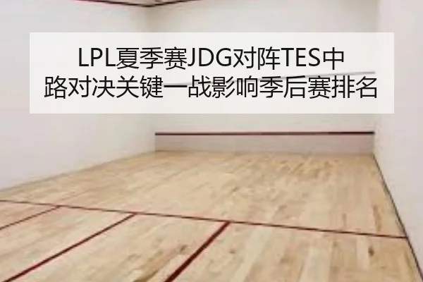 LPL夏季赛JDG对阵TES中路对决关键一战影响季后赛排名 | yaxin